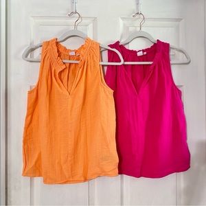 Lot of 2 Gap sleeveless tops